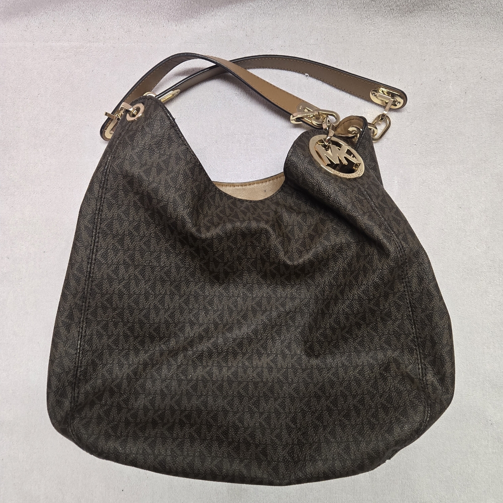 Michael Kors Brown Signature Tote Bag Never Used See Pics - Picture 2 of 10